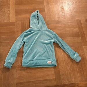 Teal/mint green, Calvin Klein jeans, soft, fuzzy sweatshirt